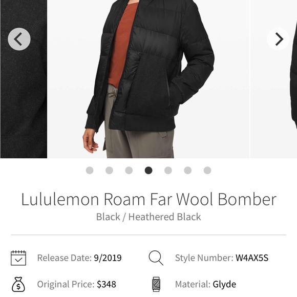 (2) Reversible lululemon winter bomber jacket - Picture 8 of 8